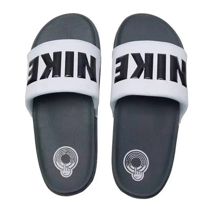 Nike Men's 2026 Summer Offcourt Slides White Black Dual Density Revive Foam Cushion Casual Beach Shower Slide Sandals BQ4639-001