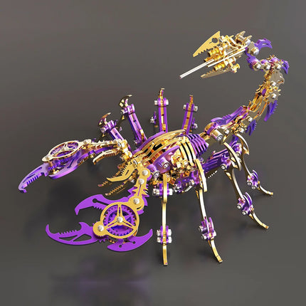 3D Metal Puzzle for Adults, Mechanical Scorpion Insect Model Kit, DIY Metal Building Puzzle Set, Assembly Toy Gift for Men Boys