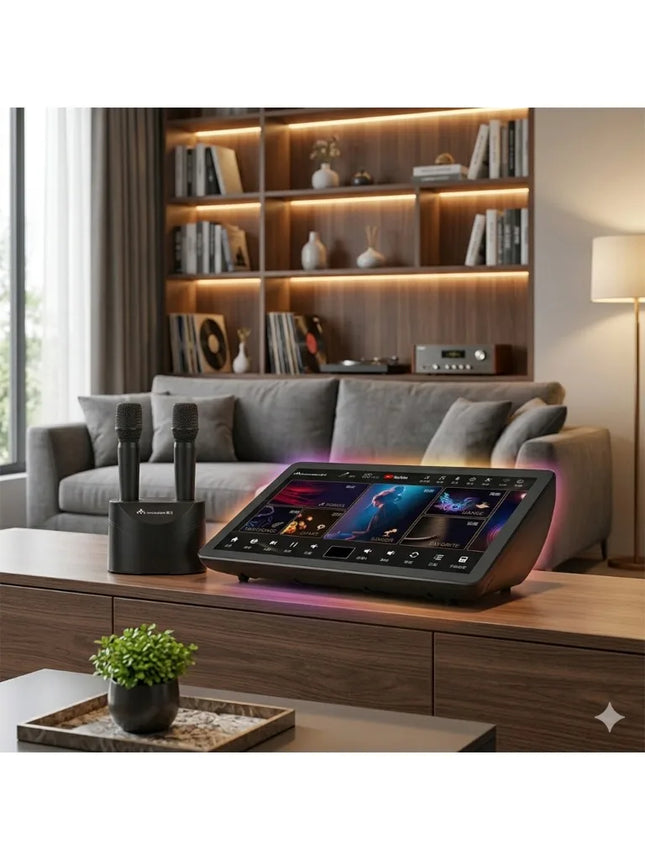 InAndOn K90MAX karaoke machine 15.6 inches Touchscreen 2 microphones 650000 songs high quality bluetooth portable