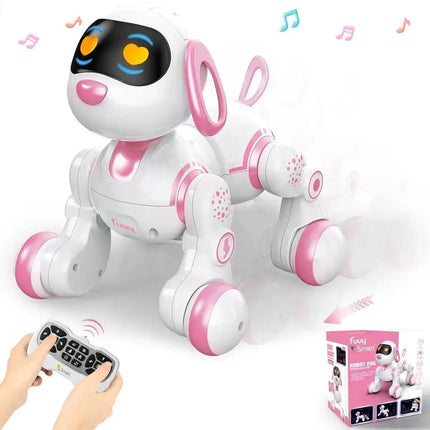 2.4G AI Robot dog toy Intelligent interactive puppy More than 30 LED expressions Remote gesture control electronic pet Kid gift