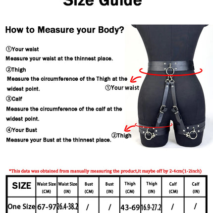 Sexy Leg Garter Belt PU Leather Harness Women Gothic Lingerie Bondage Belt Stocking Suspenders Leg Thigh Harness Belt