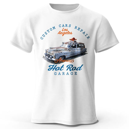 Custom Car Club Patch Printed Unisex Men Women T-Shirt Tees Tops 100% Cotton Embossed Logo Graphic Gearhead Outfit