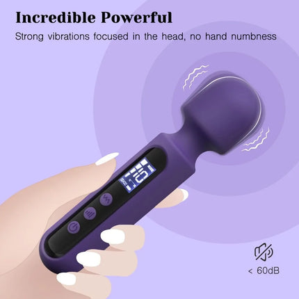 Adult Sex Toys Kit with 3 Attachments for Enhanced Pleasure, Vibrator with LCD Display and 10 Patterns