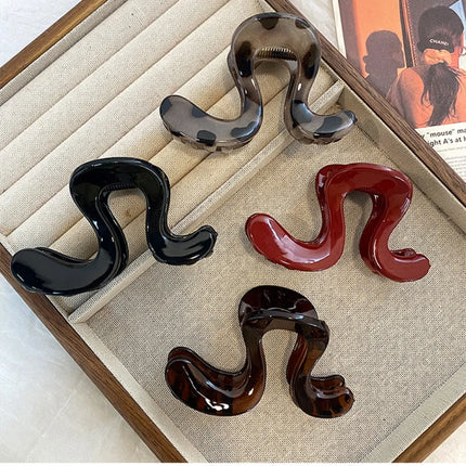 Simple Irregular Hair Catch Clip Shark Clip Women's Premium 2026 New Hairpin Back Head Hair Accessories Hairpin Elegant