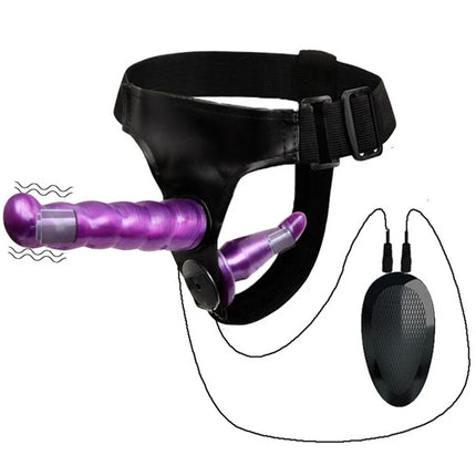 Strap-On Big Dildo Vibrator Strapon Ultra Elastic Harness Belt Adult Sex Toys For Woman Lesbian Double Penis Realistic Dildos
