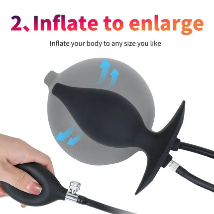 Anal Cleaner Enema Shower Water Spray Inflatable Butt Plug Prostate Stimulator Vagina Dilator Speculum Adult Sex Toys For Couple