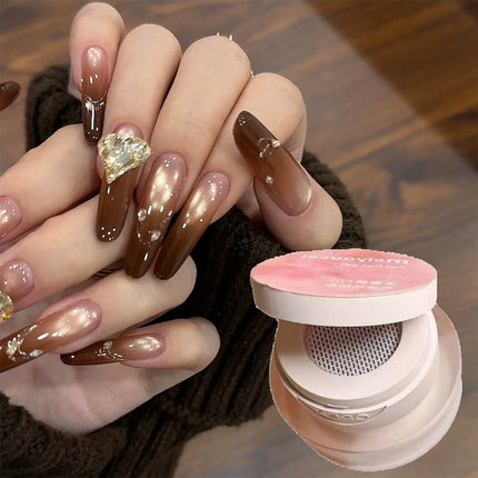 1Jar Cushion Patting Gel Polish Ombre Black White Peach Pat Pat Gel Nail Polish Drawing Liner French Nail Cushion Gradient Gel