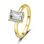 7 / Emerlad-Gold / 1CT 5x7mm Moissanite