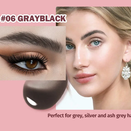 Wild Eyebrow Pencil Square Angled Brush Velvet 3D Brow Dye Cream Hairline Anti-smudge Waterproof Multifunction Eyebrow Tint Pen