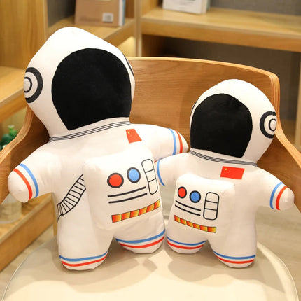 Plush Astronaut Spaceship Toy 1pc Stuffed Soft Doll Cartoon Pillow For Kids Creative Boys Birthday Gift Accompanying Decoration