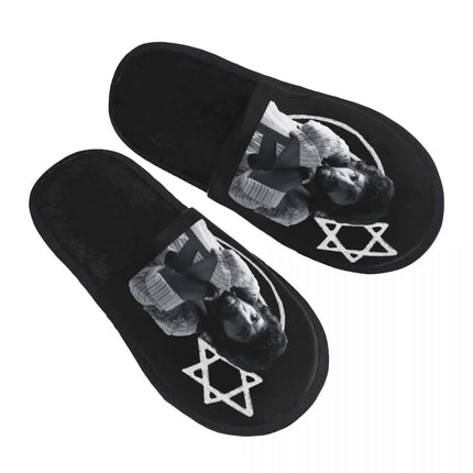 Custom Camaron De La Isla Memory Foam Slippers Women Comfy Warm Musician Flamenco Singer House Slippers