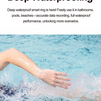 2026 Smart Ring For Men Women Heart Rate Blood Pressure Monitor  Smartring 5ATM Waterproof Health Multi Sports Thin HR02 Ring