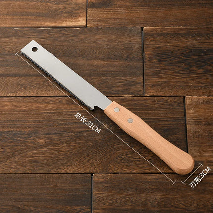 Style Hand Saw Non-slip Wooden Handle Pull Saw Flush Cut Saw Flexible Handsaw Woodworking Cutting Tool Hand Saw