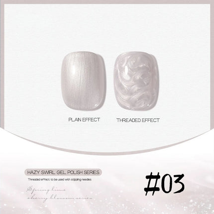 MIANEL 12ML Mother-of-Pearl Mermaid Shimmer Thread Gel Polish 2026 Spring-Summer Collection Fine Glitter Aurora Pearl Nail Art