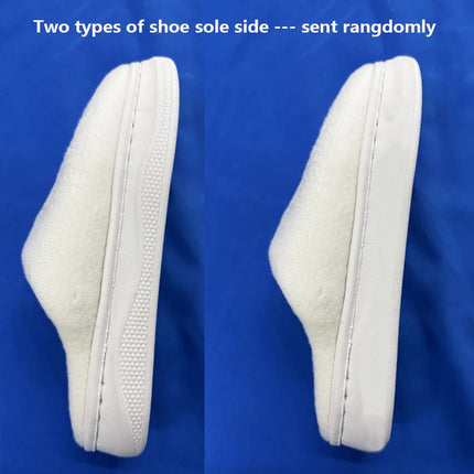 Cute Bear Cotton Slippers for Women Winter Indoor Non-slip Slides Plush Warm Men Home Sandals Flat Shoe Couples Flip Flops