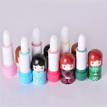 1~20PCS Japanese Doll Lip Balm Prevents Chapped Lips Long-lasting Refreshing Lip Moisturizer Trending Lip Balm