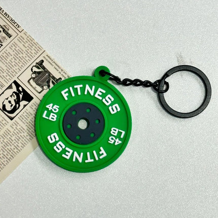 Mini Barbell Plates Key Chain Water Cups Creative Simulation Dumbbells Keyring Kettlebells Bag Charm Fitness Series Pendant
