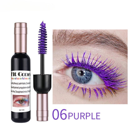 6 Colors Mascara Waterproof Extra Volume Free Shipping Korean Cosmetics Makeup Products Blue White Brown Waterproof Mascara