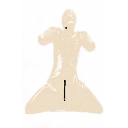 Erotic Latex Bodysuit for Men, Full Body Cover, Faux Leather Catsuit, Open Crotch Clubwear, Prisoner Costumes,PVC Bondage,Zentai
