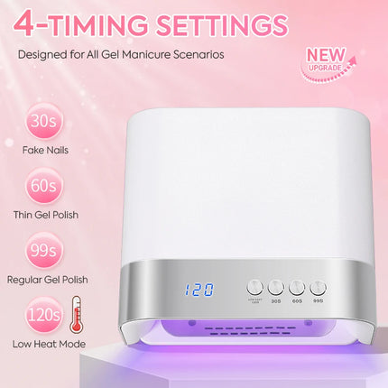 Professional 36LEDs Nail Dryer UV Lamp With 4Timers Seeting Auton Sensing 168W Nail Light For Gel Nail Polish Manicure Salon