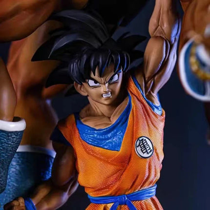 Dragon Ball Z Goku Carrying Nappa Statue 19cm Classic Scene GK Figure Anime Collectible Model Toy Desk Decor Ornament Boys Gift