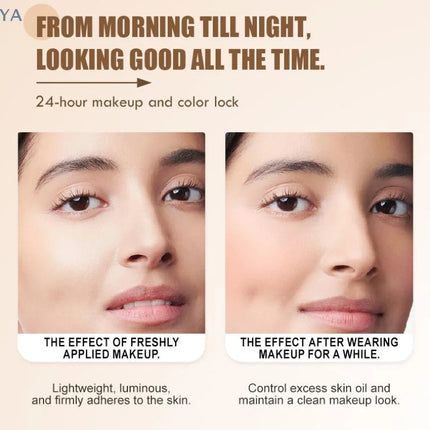 [YA]BSIMONE Liquid Foundation, Waterproof, Matte Finish, Long Lasting, Concealer Cream For Uneven Tone- Daily Makeup Must-Have