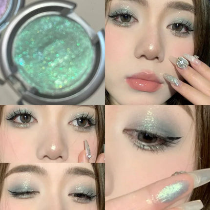 Light Shadow Highlighter Mashed Potato Diamond Shining High Gloss Paste Pearlescent Fine Flash Brightening Contouring Highlights
