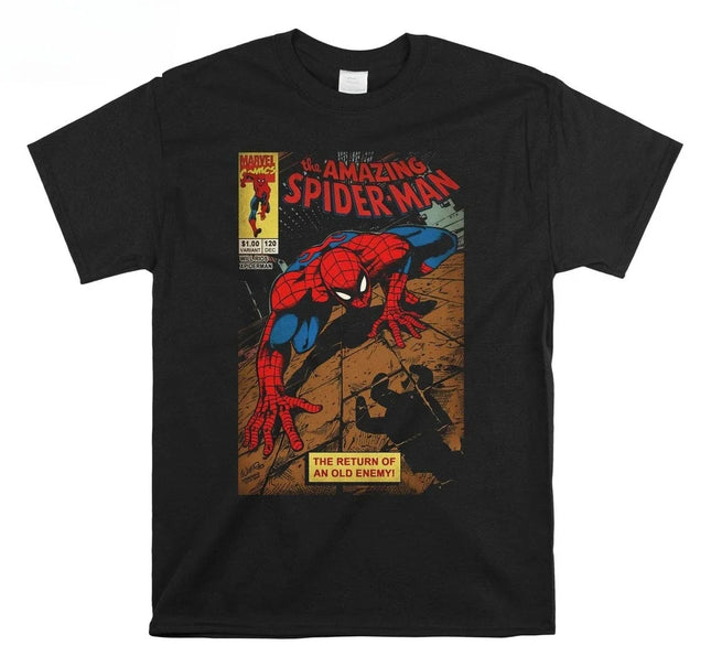 Spider-man Spiderman Movie Retro Comic Men T Shirts Fashion Tees 100_ Cotton Round Neck T-Shirt Spring/Summer New Collection