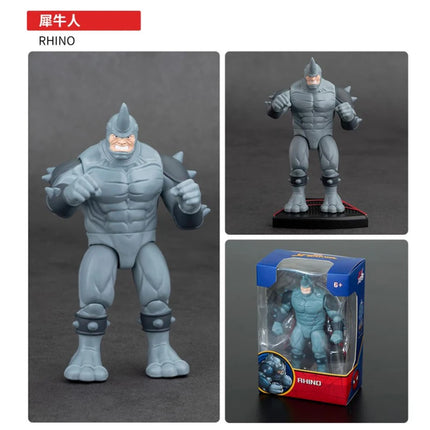 4 inches Original ZD Action Figure Toy Iron Man Scarlet Spider Miles Morales Spider-Man Venom Gwen Anime Movable Doll Model Gift