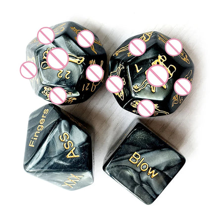 12-faced Sex Dice Erotic Craps Toys Love Dices Sex Toys Couples Luminous Dice Sex Game Bar Erotic Products Sexy Posture Foreplay