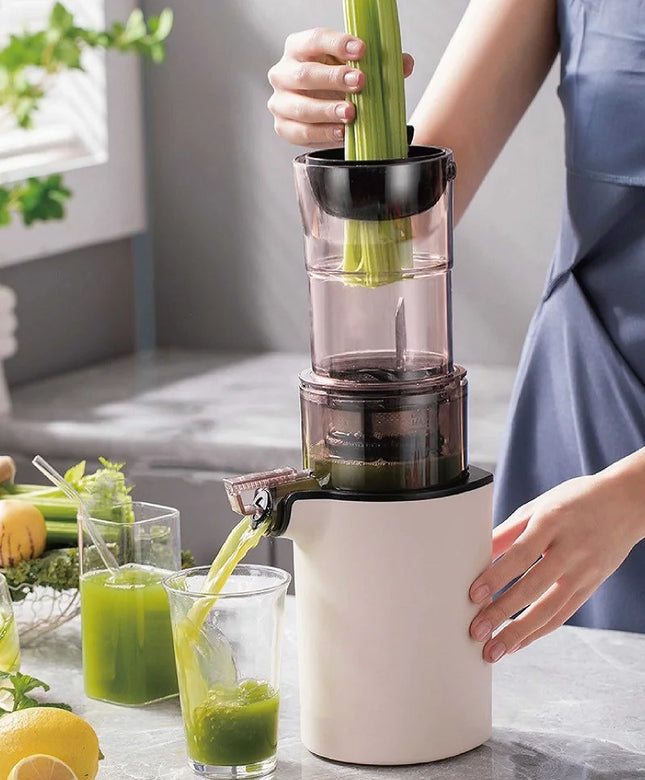 2026 New Upgrade 200W Electric Slow Juicer Automatic Large Caliber Original Juicer Orange Celery Juicer Residue Juice Separation