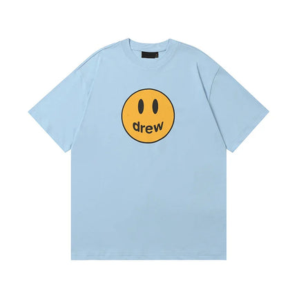 Drew House Print Short-Sleeve High-Street Casual Couple's Oversized T-Shirt