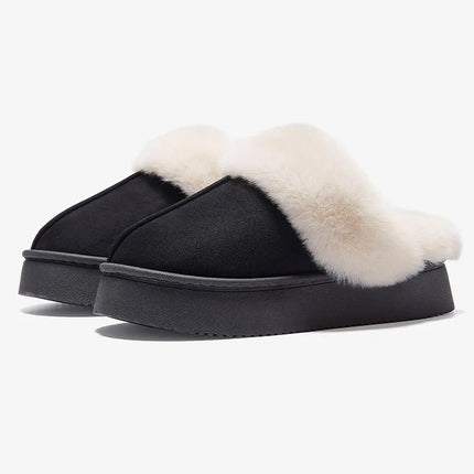 Women's Fur Snow Slippers Winter Fashion Home Plush Shoes EVA Light  Living Room Shoes Popular European And American Snow Boots