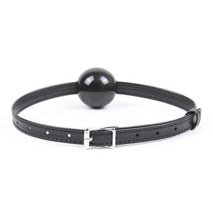 Leather Strap-on Gag BDSM Silicone Bite Ball Mouth Slave Oral Fixation Mouth Stuffed Adult Games For Couples Flirting Sex Toys