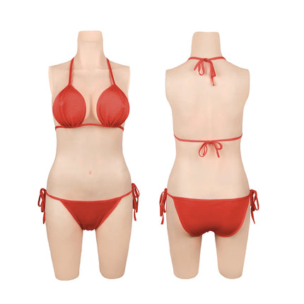 CYOMI Silicone Bodysuit Fake Vagina Breast Forms 3-Point D Cup Boobs Tits For Drag Queen Crossdresser Transgender Shemale 2TH