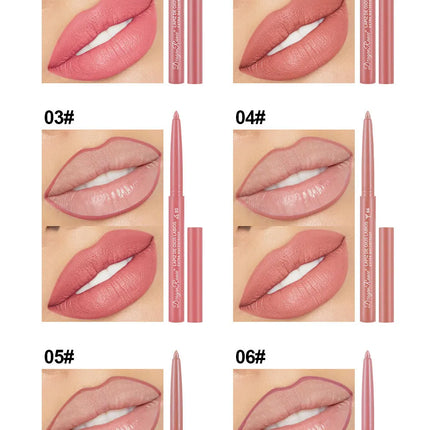 Lip Liner Lipstick Pen Waterproof Lasting Hook Line Lip Pen Matte Beginner Automatic Lips Liner Bean Paste Lip Contour Cosmetics