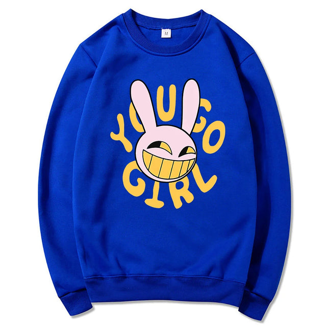 YOU GO GIRL Digital Circus Jax Hoodie Fashion Women Harajuku Funny Cute Rabbit Hoodie Unisex Cartoon Vintage Pullover Sweatshirt