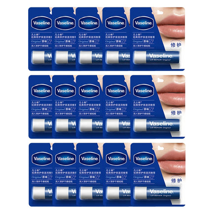 Vaseline 1/2/3/4/5/10/15pcs Moisturizing Lipstick Base Moisturizer Makeup Natural Plant Lip Care Petrolatum Jelly Lip Balms
