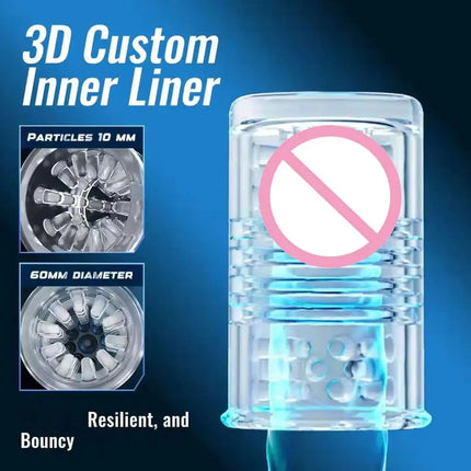 Automatic Thrusting Mastubator Rotation 7 Rotating Modes Male Masturbator Telescopic Pussy Blowjob Sex Machine Adult Toys 18+