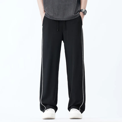 Summer Men Sweatpants Joggers Straight Pants Neutral Breathable Loose Outdoor Quick Drying Fabric Fitness Pants Casual Trouser