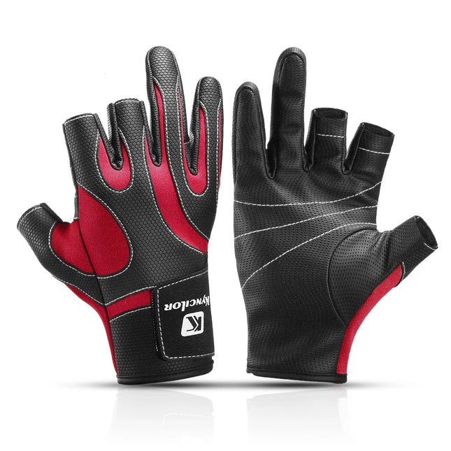 Hunting Gloves Tactical Gear Exposed Three-Finger Fishing Gloves Men'S And Women'S Non-Slip Sports Bicycle Riding Gloves
