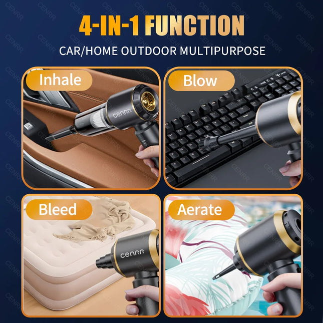 CENRR 360000PA Car Vacuum Cleaner Home Appliance Powerful Wireless Car Cleaner Handheld Portable Vacuum Cleaner Cleaning Machine