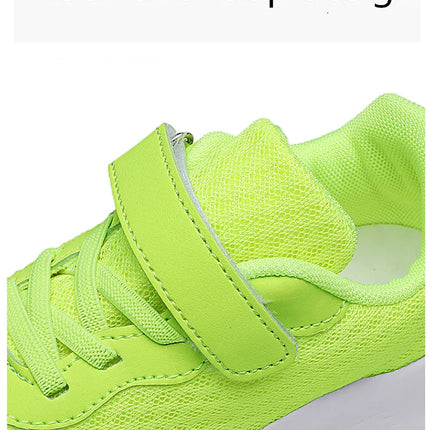 Hot Sale Cheap Sneakers Children Fashion Green Kids Running Shoes Size 28-39 Lightweight Outdoor Sports Shoes for Boy Girl 2023