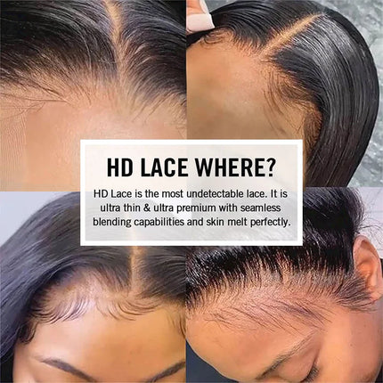 Ali Queen Hair Wholesale Price HD transparent lace closure Straight human hair hd lace frontal Free Part With Baby Hair Raw hair