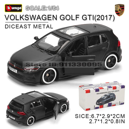 Bburago 1:64 GOLF GT 2017 2020 mustang shelby gt500 Car Model Collection Kids Xmas Gift Toys for Boys Ferrari  Benz Volkswagen