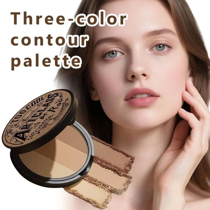 3color Original Repairing Powder Plate Too Cool For School Art ClassBy Rodin Brown Shading Contour For Cheek Nose Facial Makeup