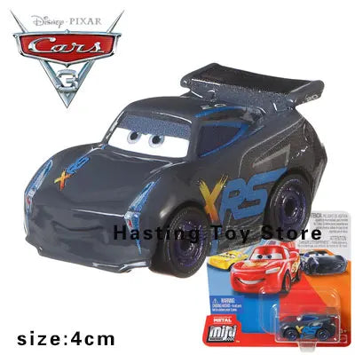 Pixar Cars Series Mini Car Set Lightning McQueen Black Storm Jackson Police Car Cruz Boy Toy Alloy Cars Gift FLG70