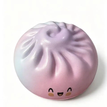 New Dumpling Pressure Dumpling Squishies Cute Colorful Bun Toy Slow Rising Stress Relief Fidget Toy for Adults Anti-Anxiety Gif
