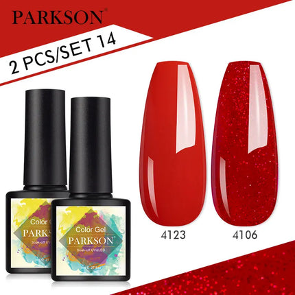 Parkson 2/3pcs Matte Top Coat Gel Nail Polish Kit Base Top Coat Set UV LED Nail Art Manicure Polish Primer Soak Off Nail Gel Set