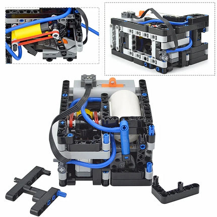 NEW Bricks Technical Pneumatics Automatic Electric Compressor Building Blocks Model Toys with Motor Pneumatic Airtank DIY robot